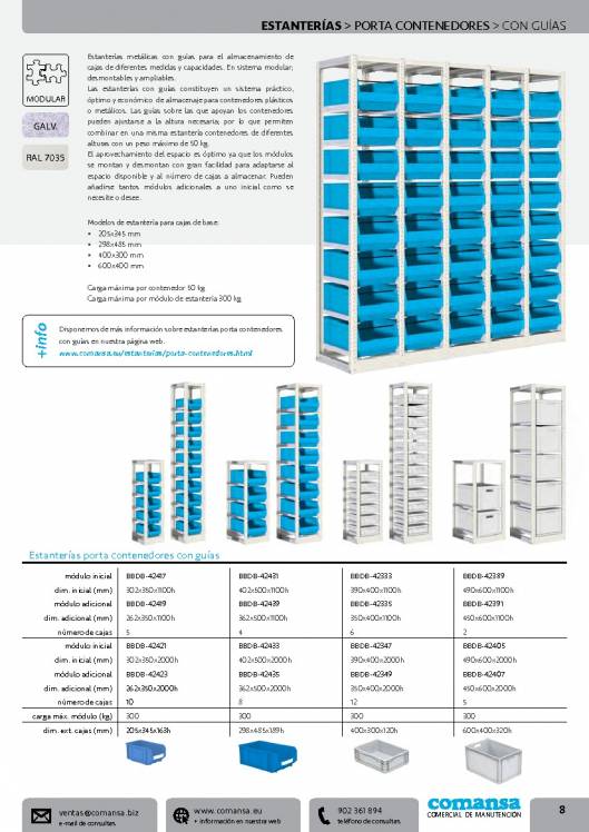 Catalogo general de COMANSA 8