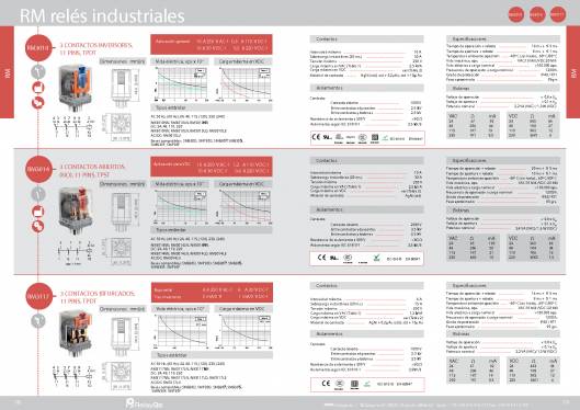 Catalogo general de RELAYGO COMPONENTS. 11