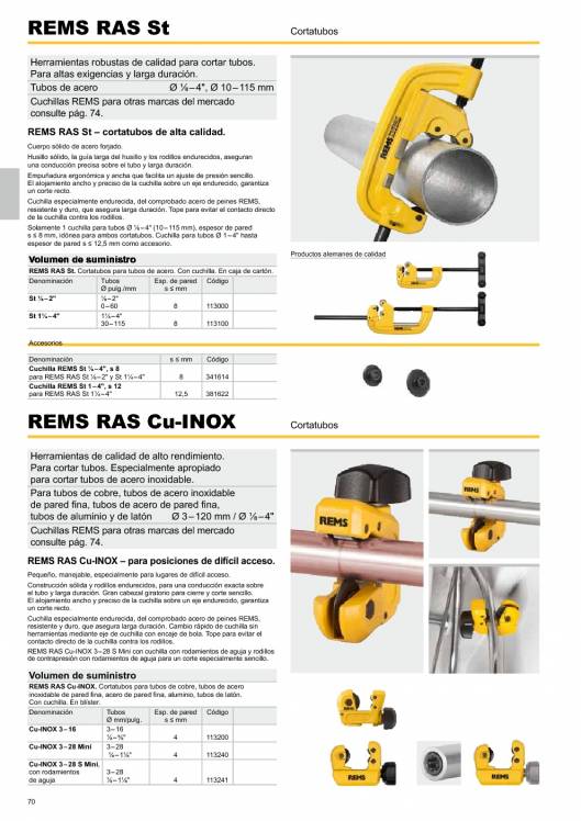 Catálogo general REMS 2015 70