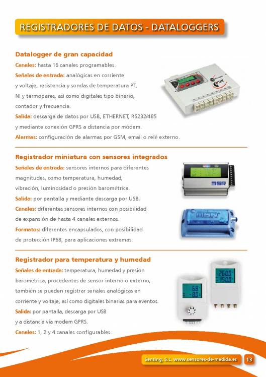 Catálogo general SENSING 13