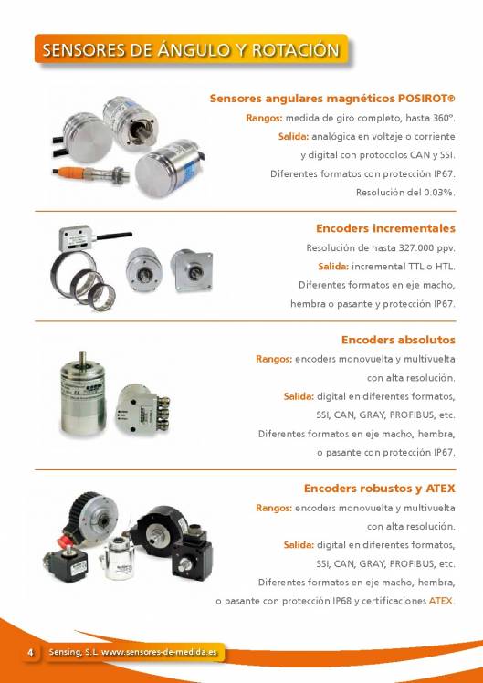 Catálogo general SENSING 4