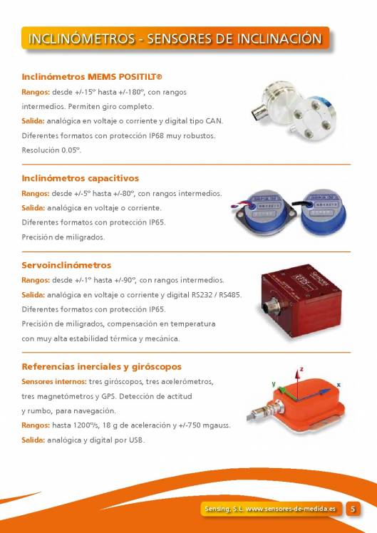 Catálogo general SENSING 5