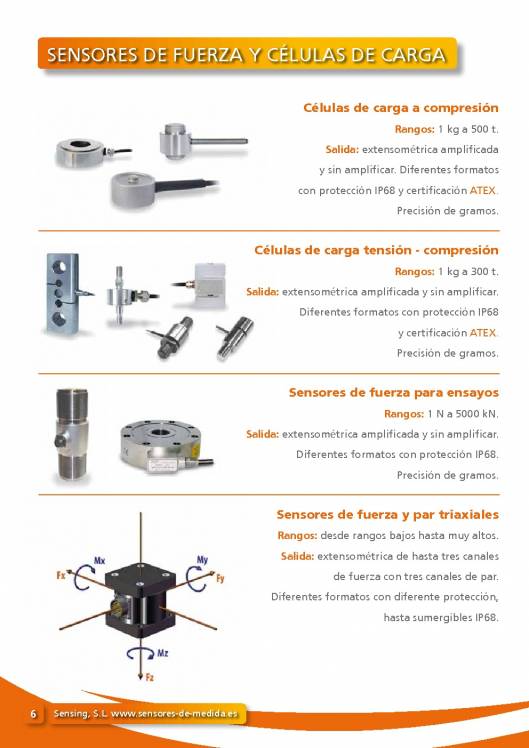 Catálogo general SENSING 6
