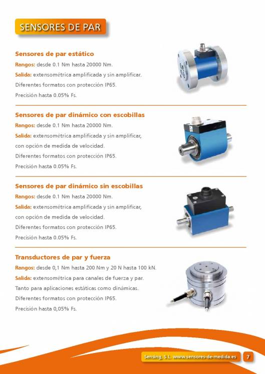 Catálogo general SENSING 7