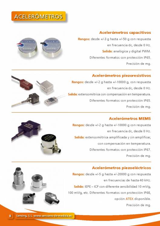 Catálogo general SENSING 8