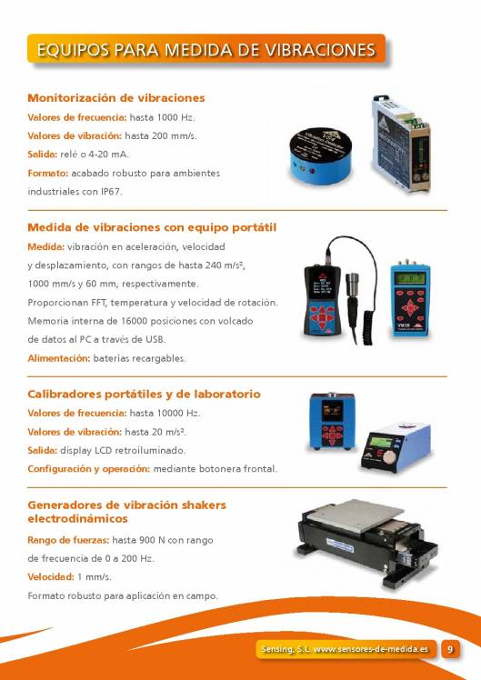 Catálogo general SENSING 9