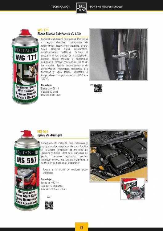 Catálogo general TECTANE Sector Automoción 17