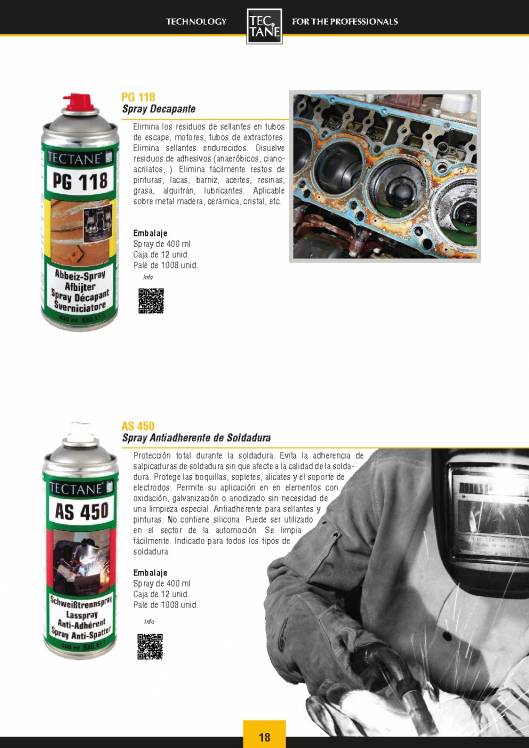 Catálogo general TECTANE Sector Automoción 18