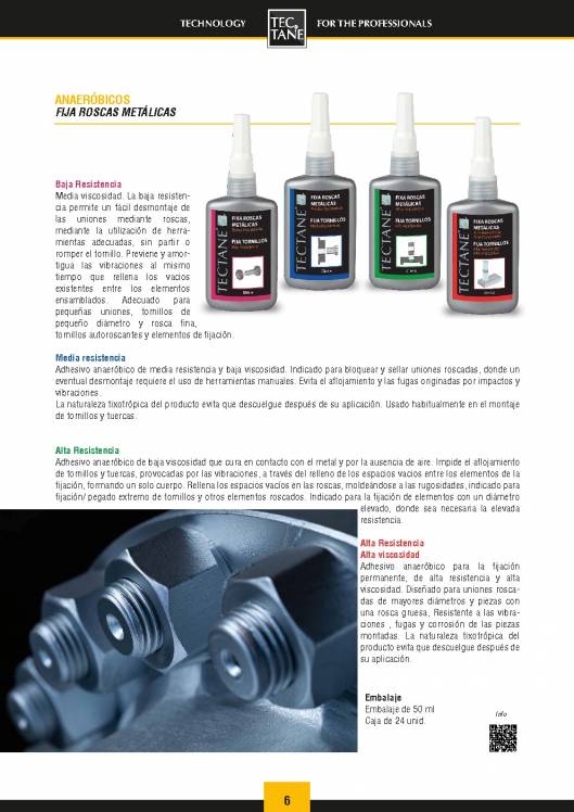 Catálogo general TECTANE Sector Automoción 6
