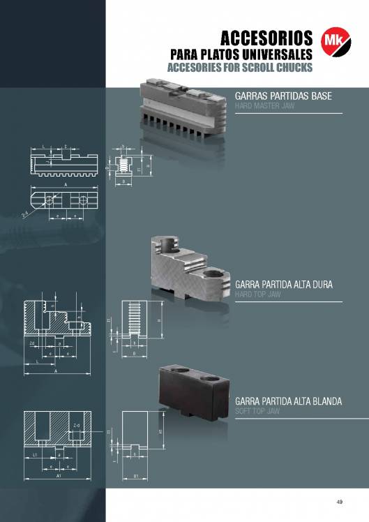 Catálogo MK. Platos de torno 49