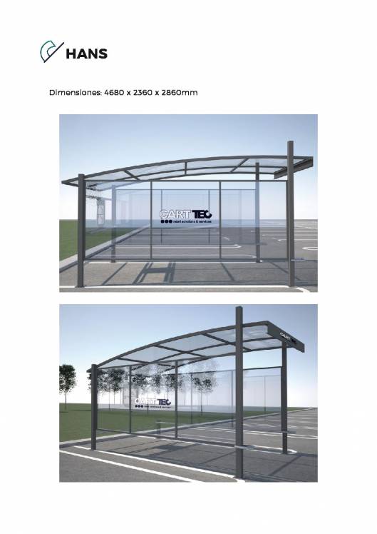 Catalógo de parking cubierto para carros de supermercado COVERCARTT 2
