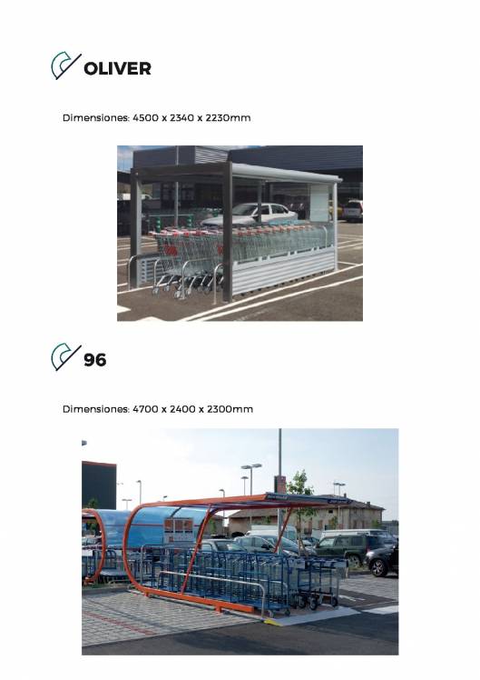 Catalógo de parking cubierto para carros de supermercado COVERCARTT 3