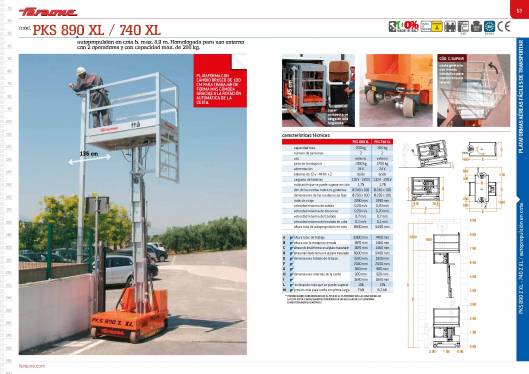 Catálogo de plataformas elevadoras ELEVAH 28