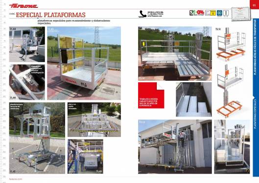 Catálogo de plataformas elevadoras ELEVAH 34