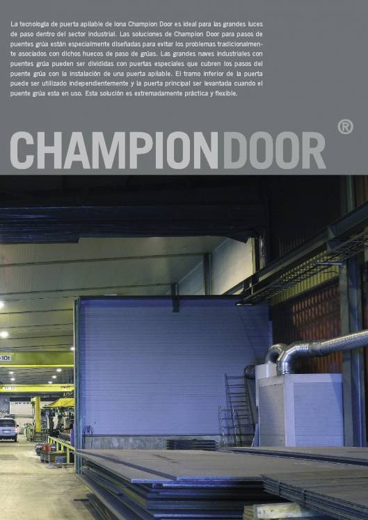 CHAMPIONDOOR. Puertas de grandes dimensiones 13