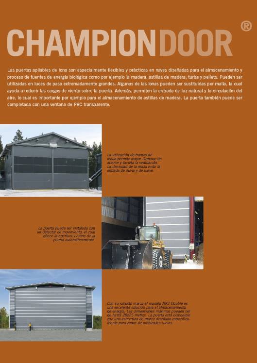 CHAMPIONDOOR. Puertas de grandes dimensiones 15