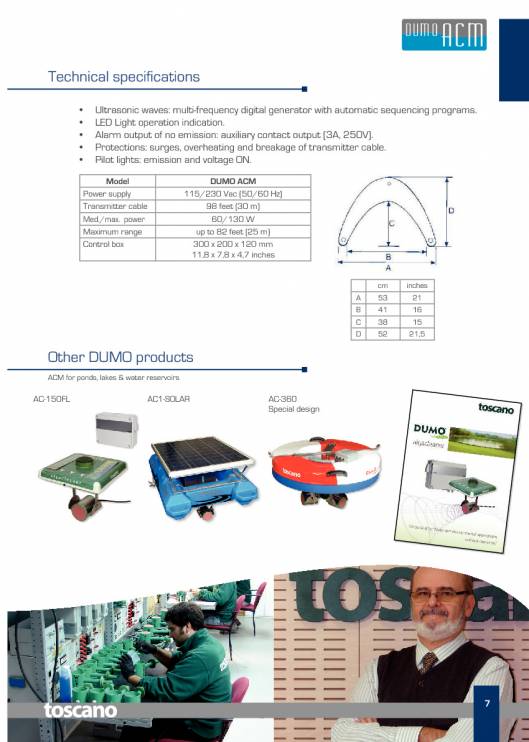 DUMO_Algacleaner. Ultrasonic water and environment. 7