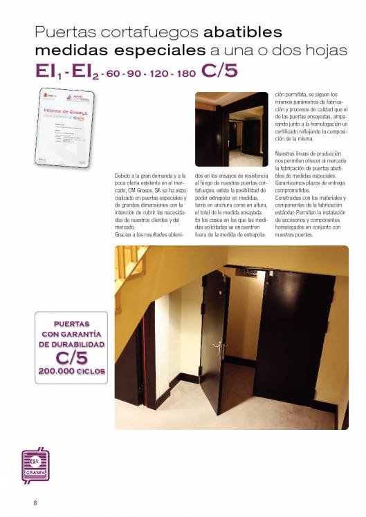 EI1-EI2-60-90-120-180 C/5. Puertas cortafuegos abatibles y correderas. 8