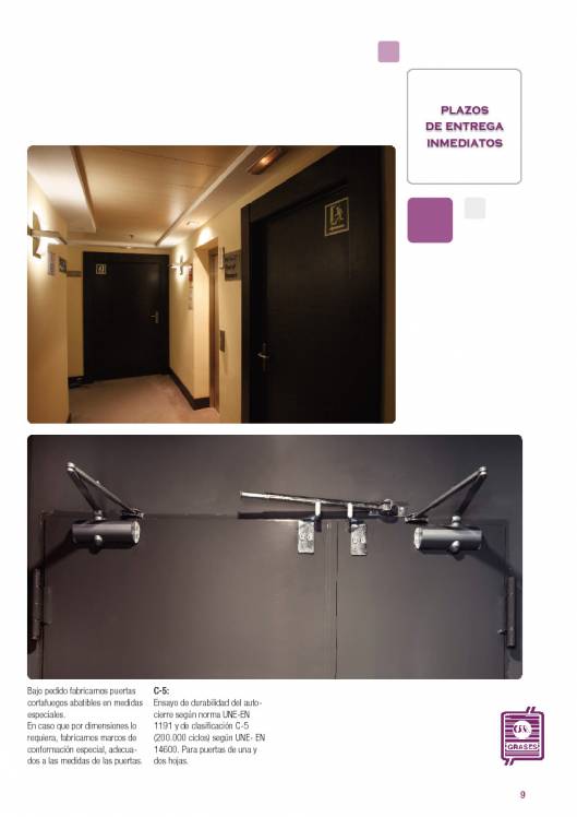 EI1-EI2-60-90-120-180 C/5. Puertas cortafuegos abatibles y correderas. 9