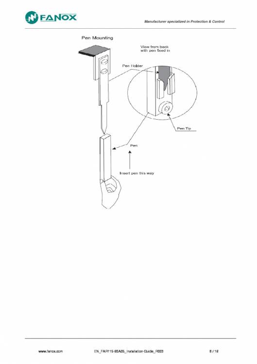 FAR115-60A05. Installation guide. 9