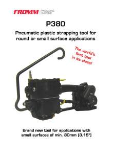 FROMM PH 380. Pneumatic strapping tool for plastic straps.