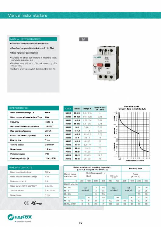 General Catalogue Low Voltage FANOX 24