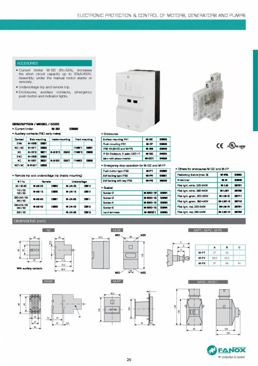 General Catalogue Low Voltage FANOX 25