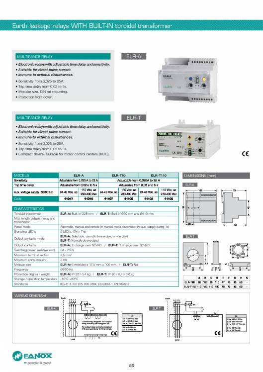 General Catalogue Low Voltage FANOX 56