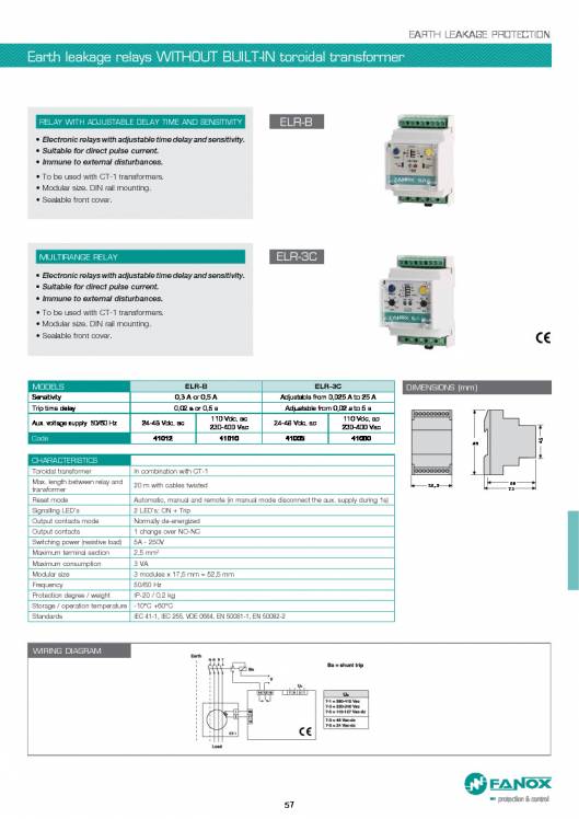 General Catalogue Low Voltage FANOX 57
