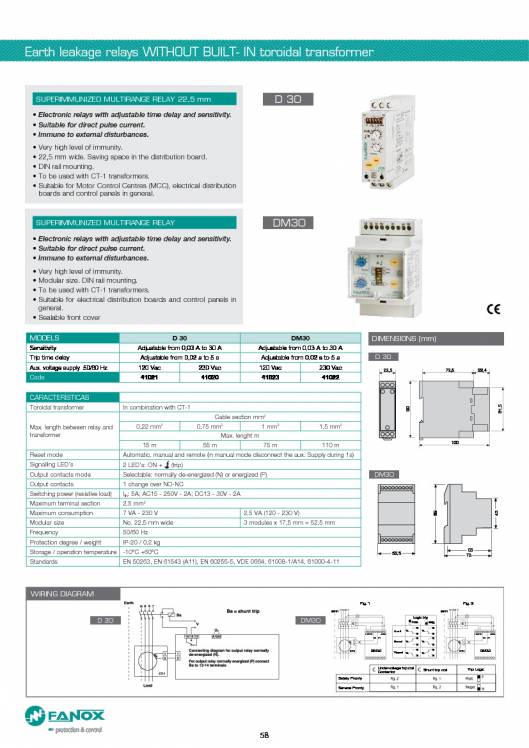 General Catalogue Low Voltage FANOX 58