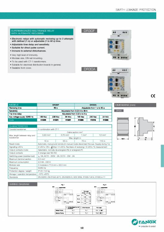 General Catalogue Low Voltage FANOX 59