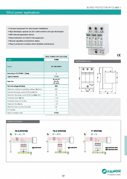 General Catalogue Low Voltage FANOX 67