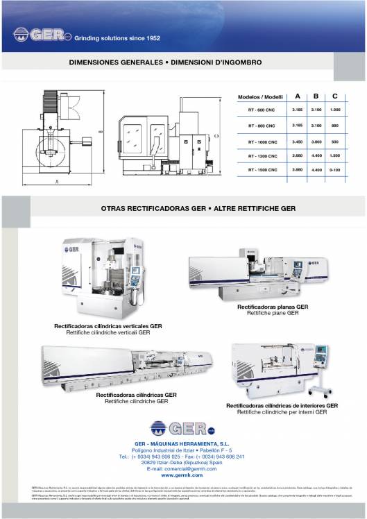 GER RT-CNC. Rectificadoras planas de mesa rotativa 6