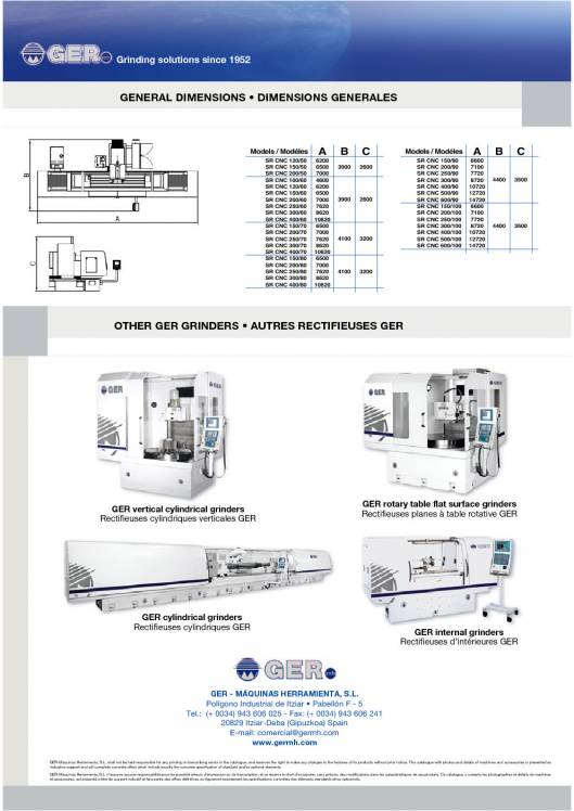 GER SR-CNC. Rectificadoras planas de perfiles 6