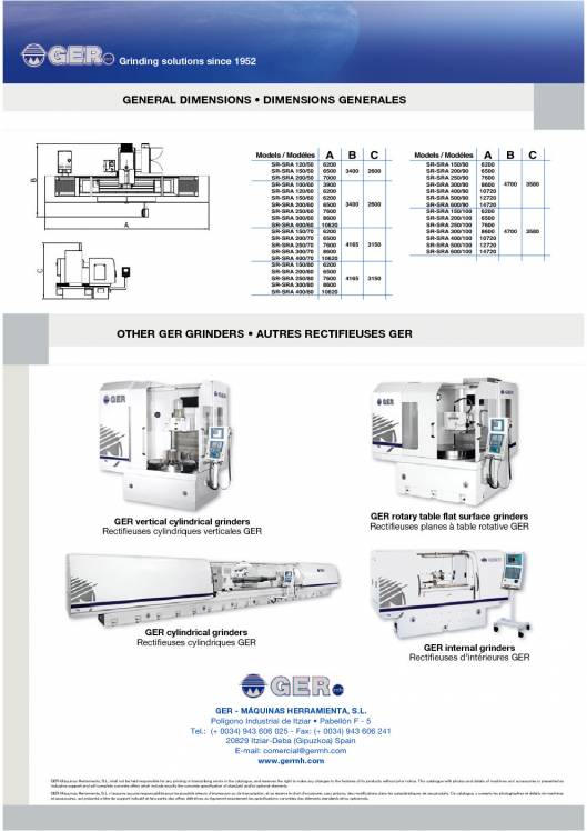 GER SR-SRA. Rectificadoras de superficies planas 6