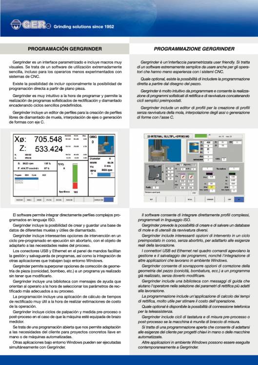 GER UVG-CNC. Rectificadoras cilíndricas verticales universales 4