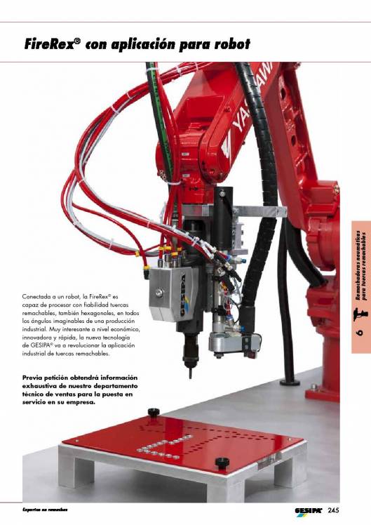 GESIPA. Remachadora-FIREREX-GESIPA-Tuercas-Remachables-para-integrar-en-Robot 2