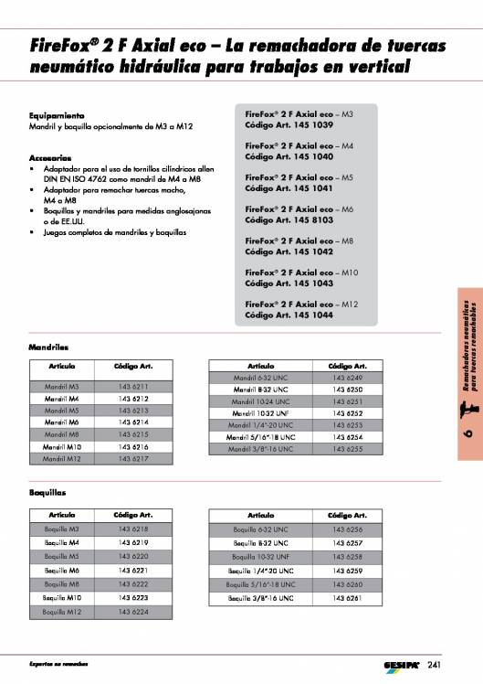GESIPA. Remachadora-Neumatica-AXIAL-FIREFOX-Tuercas-Remachables 4