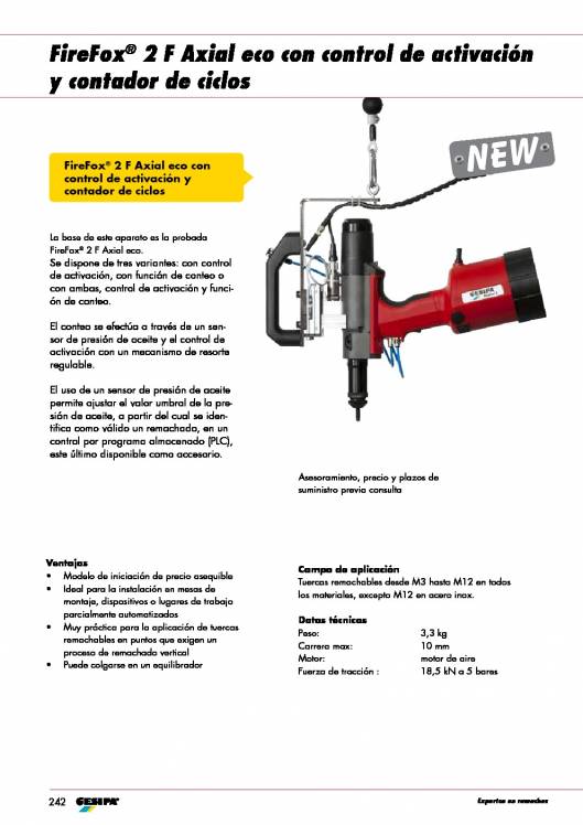 GESIPA. Remachadora-Neumatica-FIREFOX-Tuercas-Remachables 17