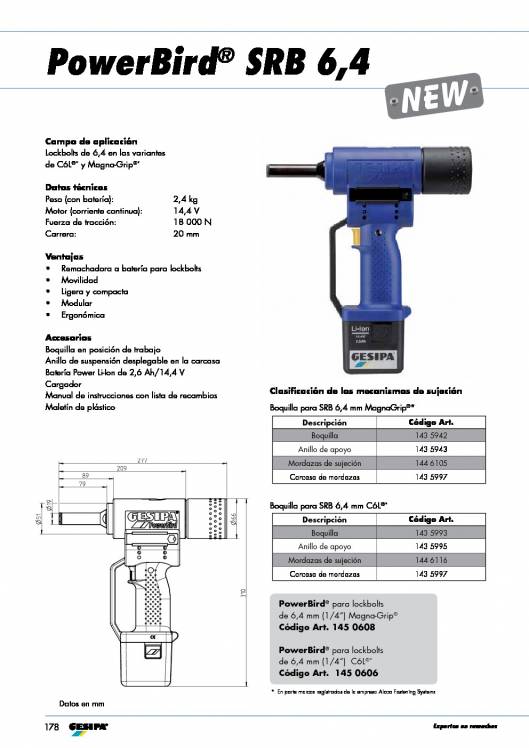 GESIPA. Remachadoras 101