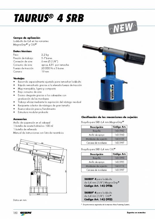 GESIPA. Remachadoras 103