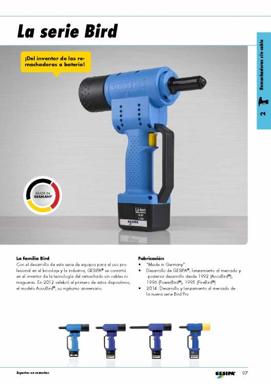 GESIPA. Remachadoras 20