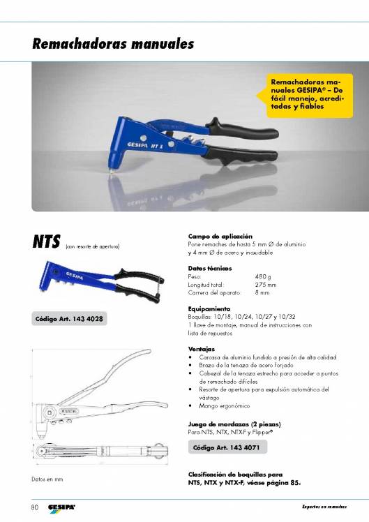 GESIPA. Remachadoras 3