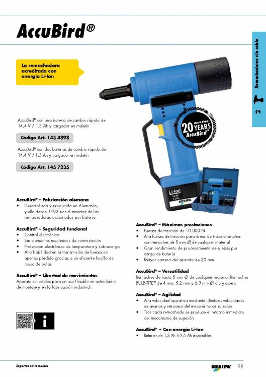 GESIPA. Remachadoras 22