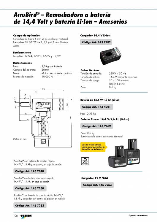 GESIPA. Remachadoras 23