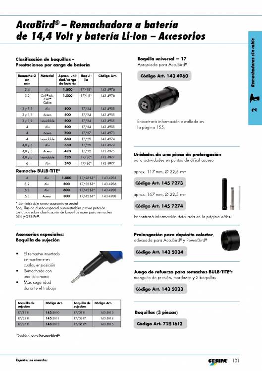 GESIPA. Remachadoras 24