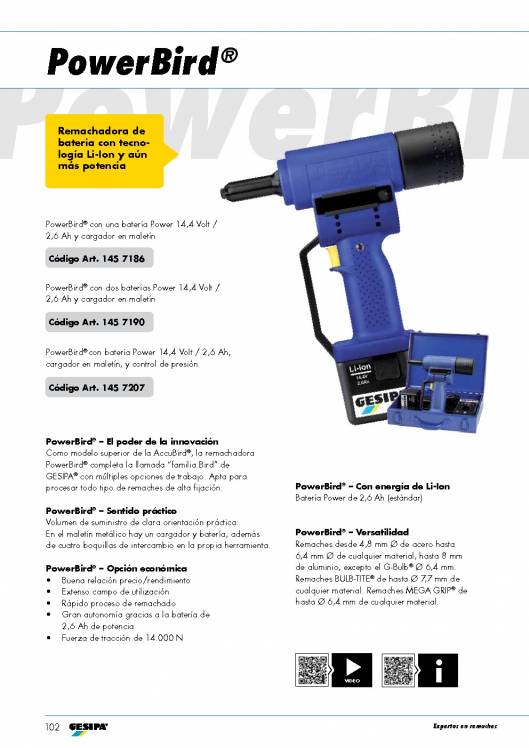 GESIPA. Remachadoras 25