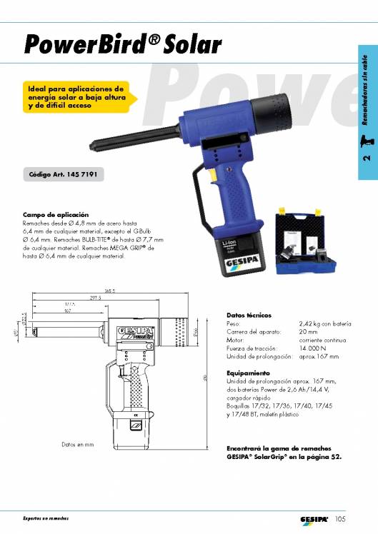 GESIPA. Remachadoras 28