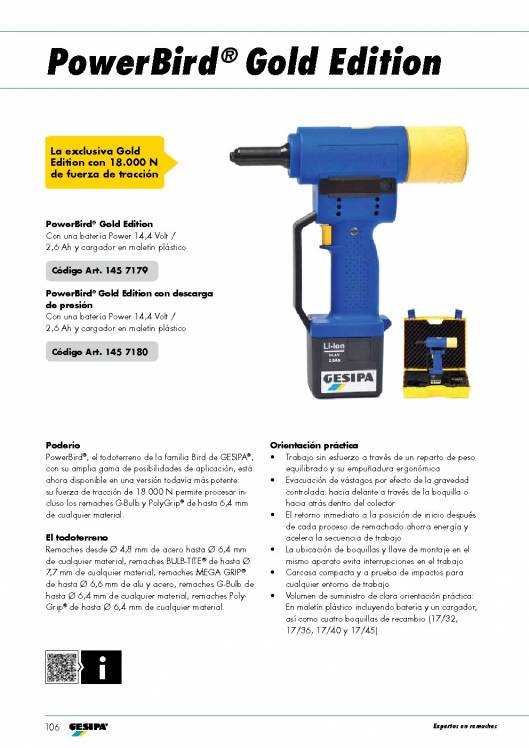 GESIPA. Remachadoras 29