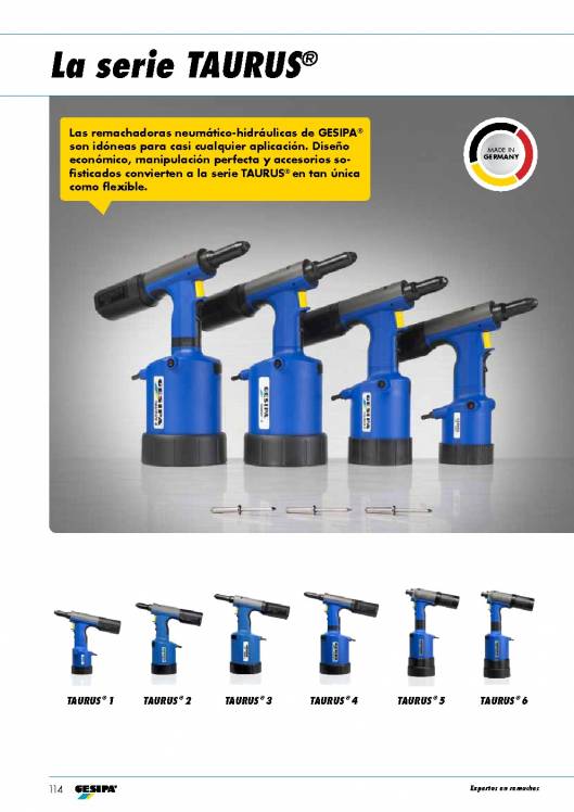 GESIPA. Remachadoras 37